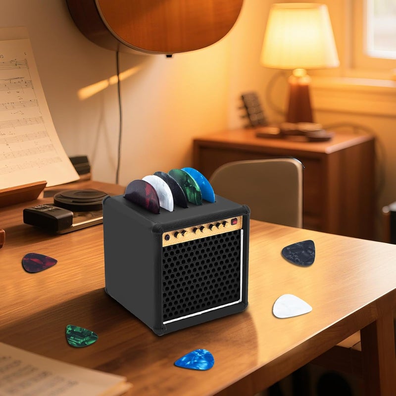 KCMOSGI Guitar Picks Holder Box, Amp Pick Holder with 5 Guitar Picks, Guitar Pick Box for Guitar, Bass, Ukulele - Image 4